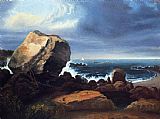 Thomas Doughty Famous Paintings - Scituate Beach, Massachusetts